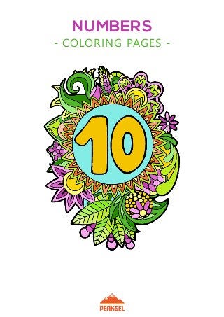 NUMBERS
- COLORING PAGES -
 