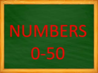 NUMBERS
0-50
 