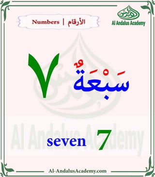 numbers in Arabic | PDF