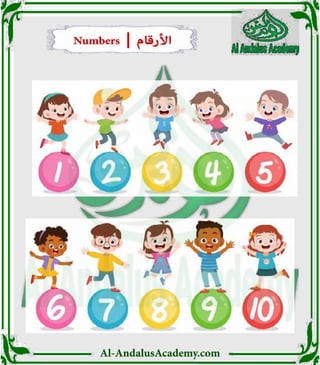 Al-AndalusAcademy.com
Numbers | ‫األرقام‬
Numbers | ‫األرقام‬
 