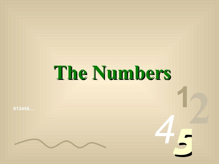 Numbers 0 9 