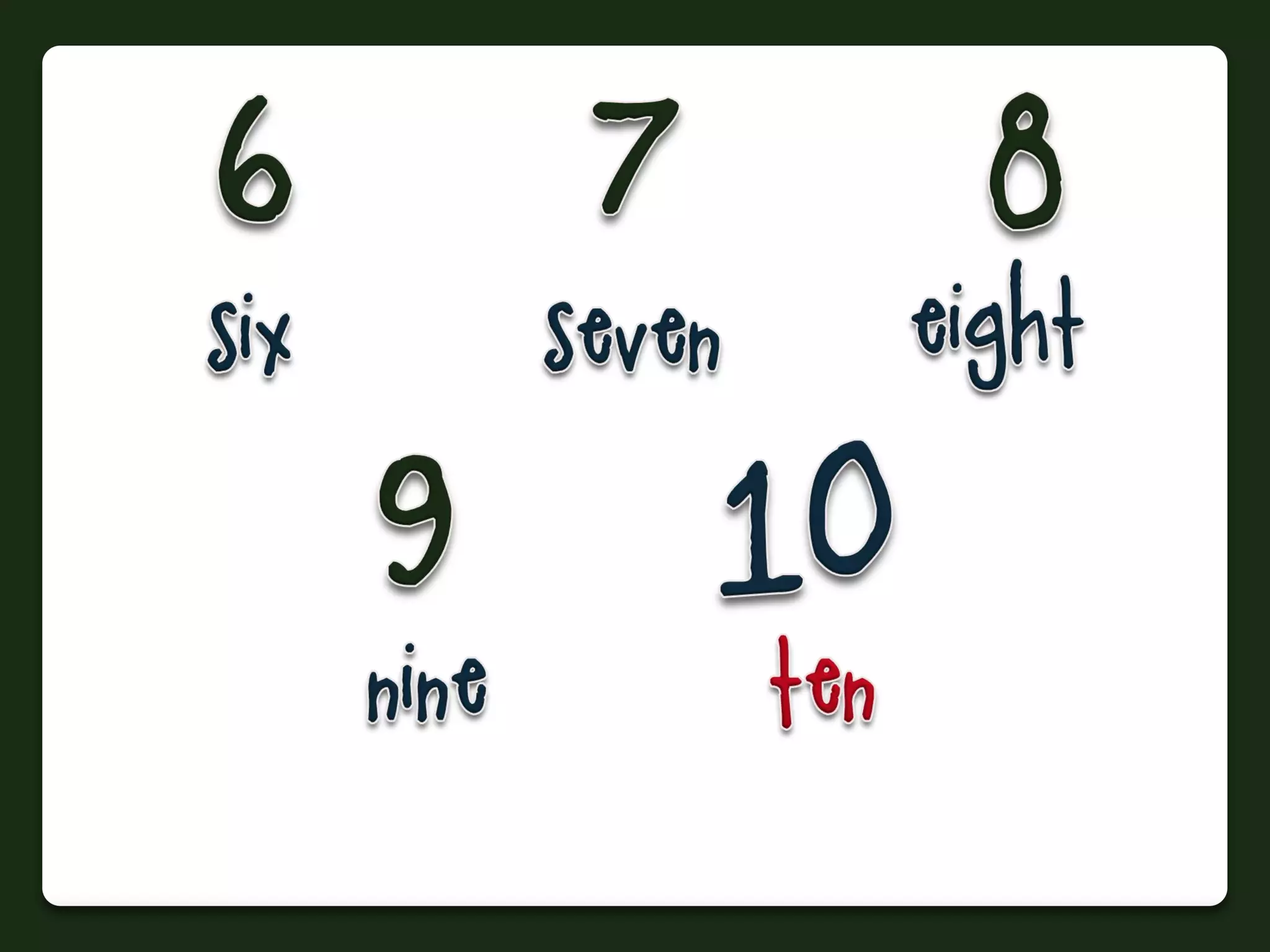 Numbers 1 to 100: Flashcards