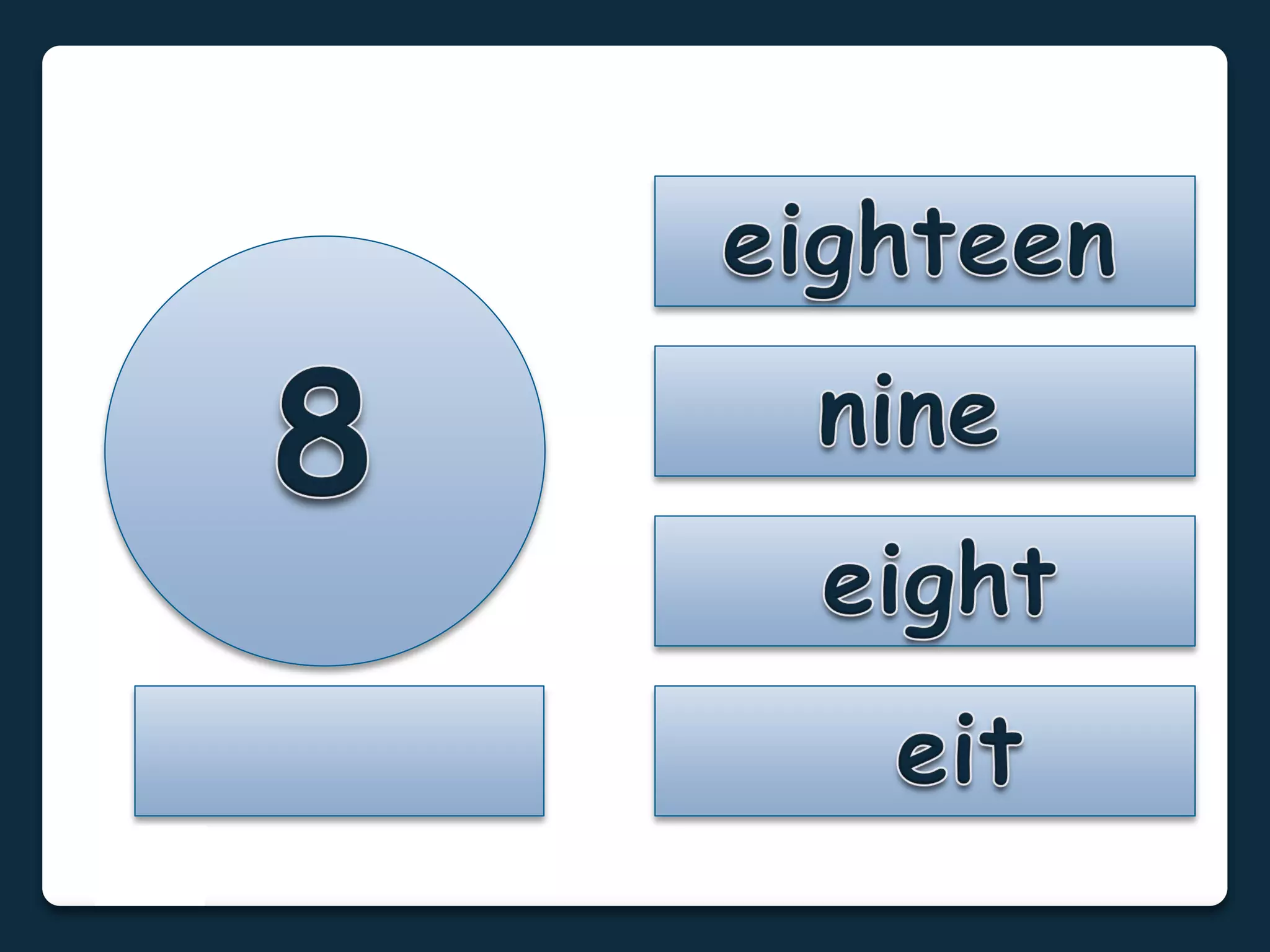 Numbers 1 to 100: Flashcards
