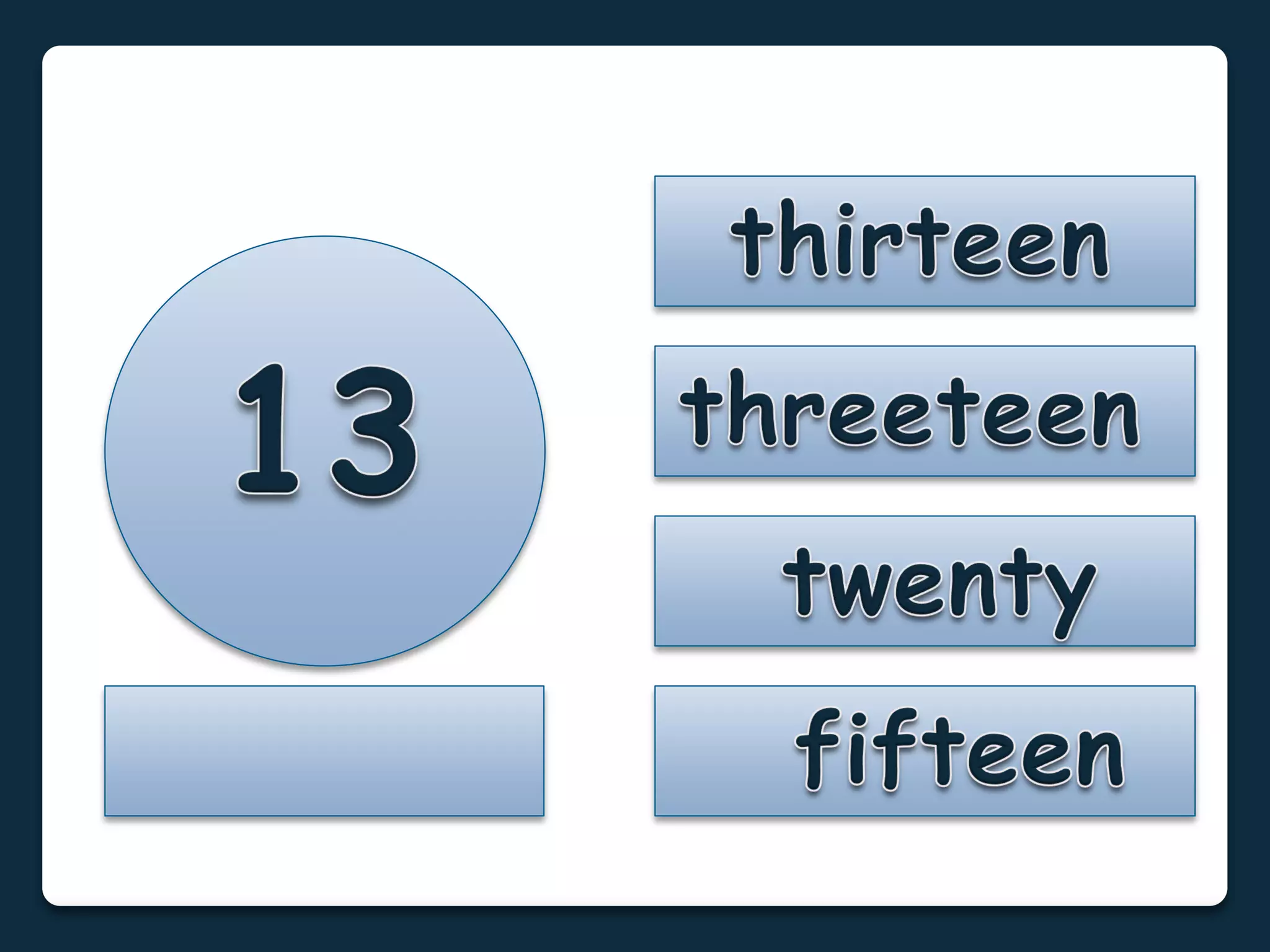 Numbers 1 to 100: Flashcards