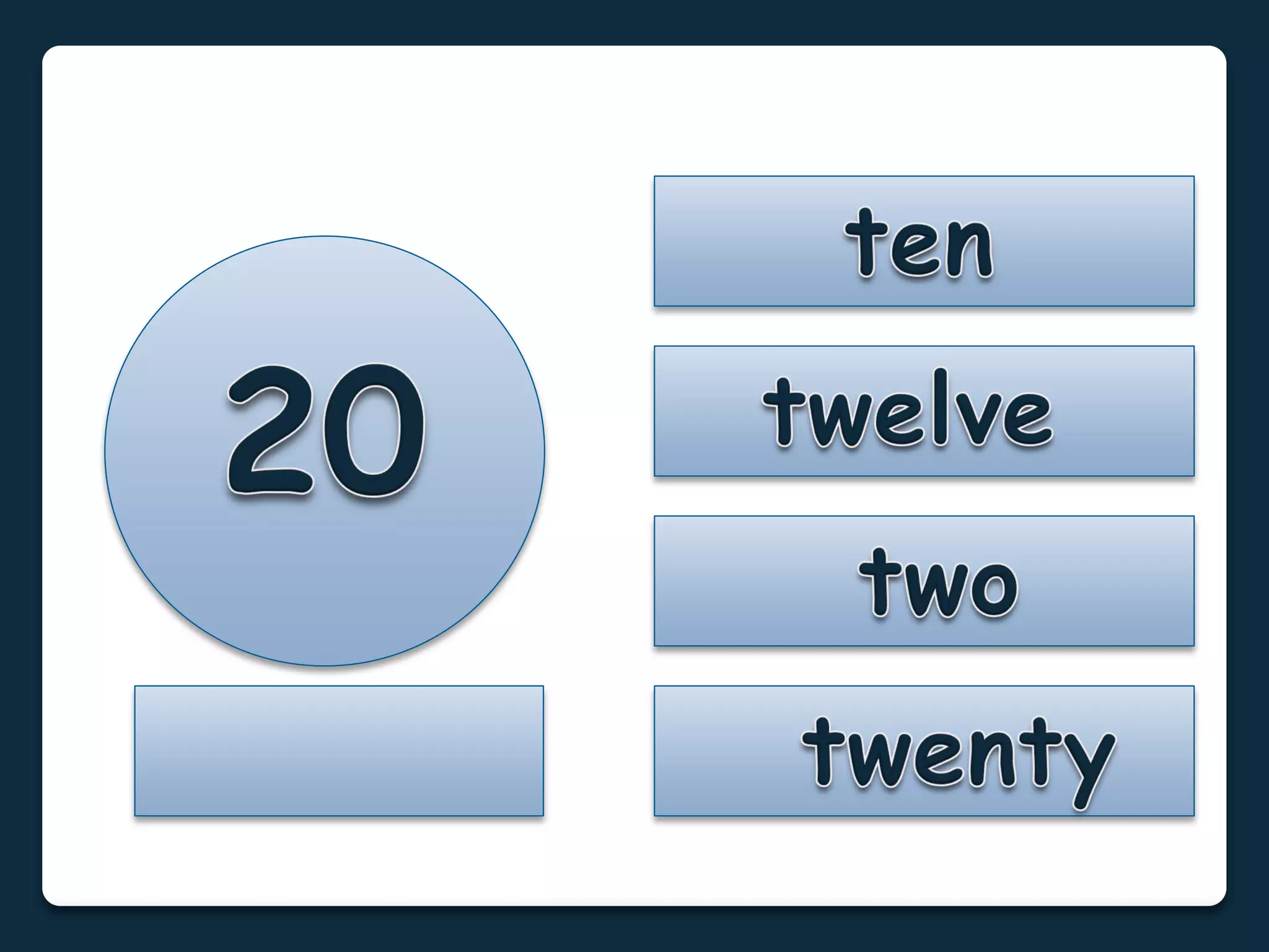 Numbers 1 to 100: Flashcards