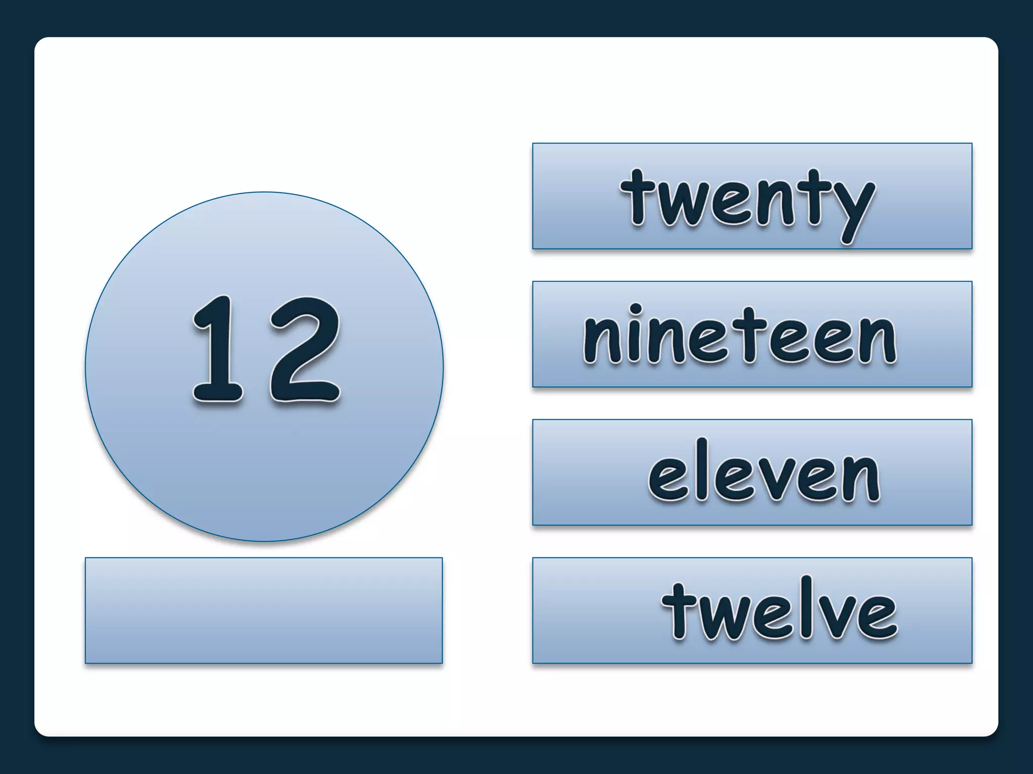 Numbers 1 to 100: Flashcards