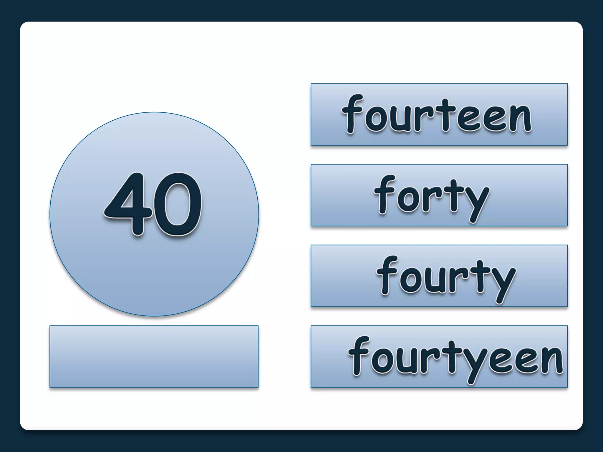 Numbers 1 to 100: Flashcards
