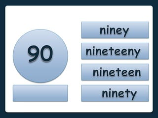 Numbers 1 to 100: Flashcards