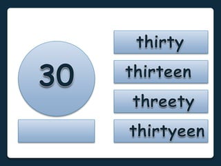 Numbers 1 to 100: Flashcards
