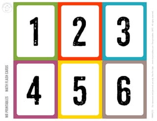 Free printable math flashcards 1-30 | PPT