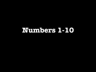 Numbers 1-10 