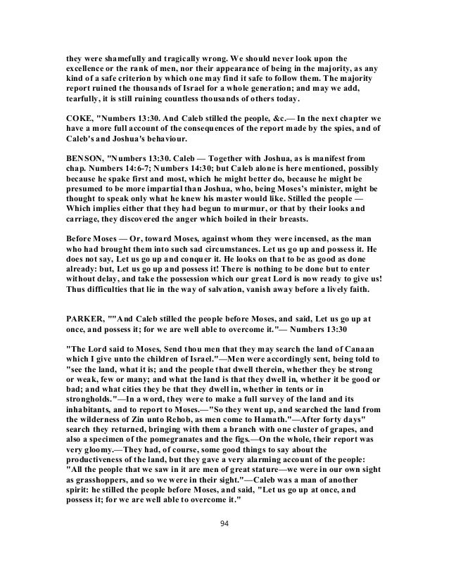  numbers 13 commentary 