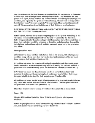 Numbers 15 Explained Numbers 15 commentary | PDF