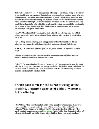 Numbers 15 Explained Numbers 15 commentary | PDF