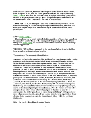 Numbers 15 Explained Numbers 15 commentary | PDF