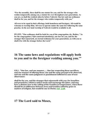 Numbers 15 Explained Numbers 15 commentary | PDF