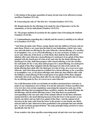 Numbers 15 Explained Numbers 15 commentary | PDF