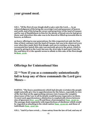 Numbers Chapter 15 Explained Numbers 15 commentary | PDF
