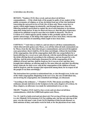 Numbers 15 Explained Numbers 15 commentary | PDF
