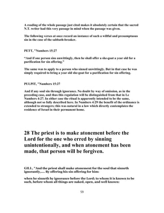 Numbers 15 Explained Numbers 15 commentary | PDF