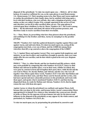 Numbers 16 Explained Numbers 16 commentary | PDF