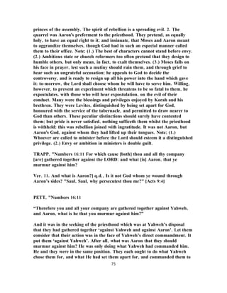 Numbers 16 Explained Numbers 16 commentary | PDF