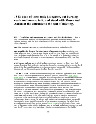 Numbers 16 Explained Numbers 16 commentary | PDF
