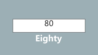 80
Eighty
 