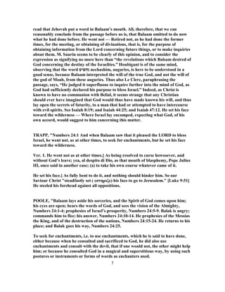 Numbers Chapter 24 Numbers 24 commentary | PDF