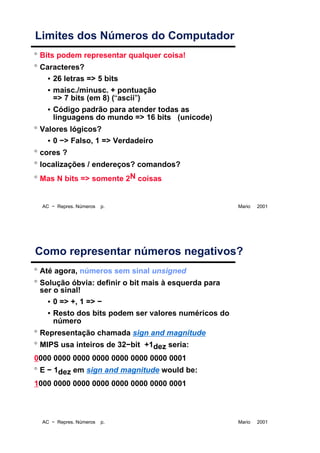 Representação de Números
