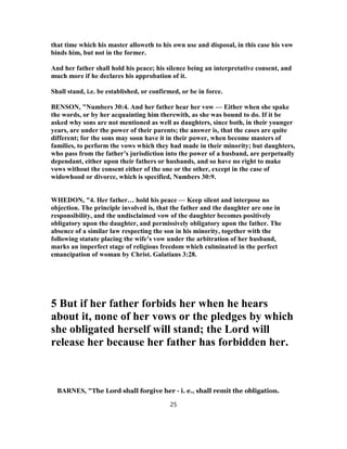 Numbers 30 commentary | PDF