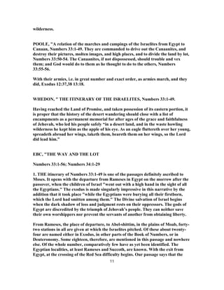 Numbers Chapter 33 Inheritance Numbers 33 commentary | PDF