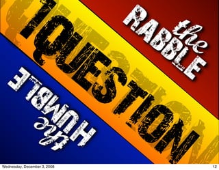 Numbers 3 Rabblevshumble