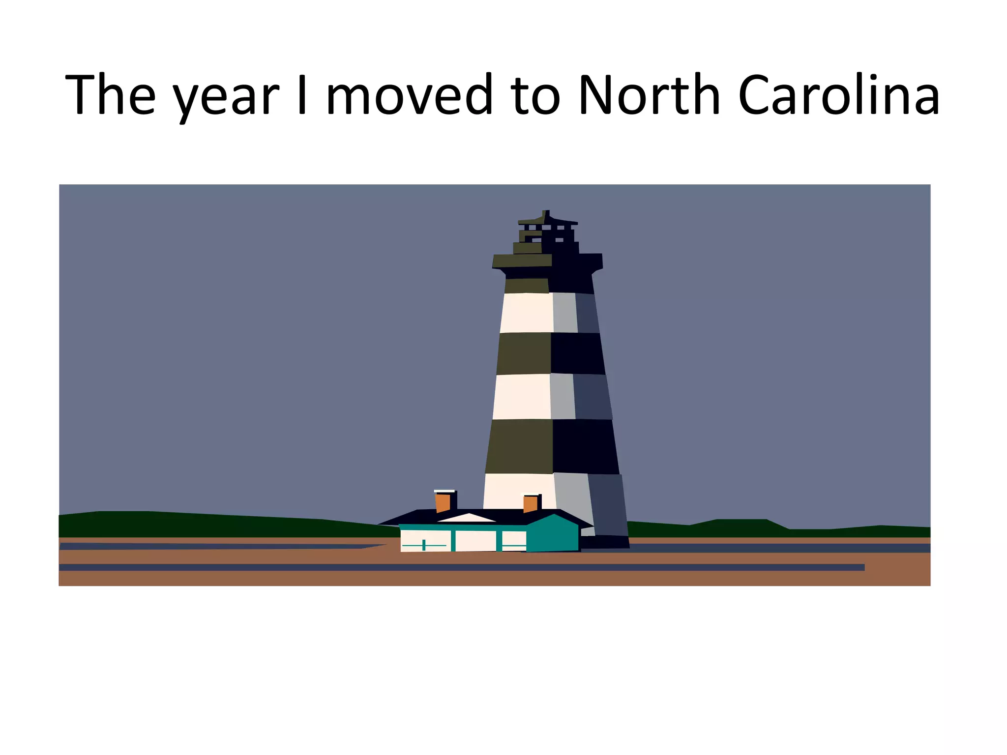 The year I moved to North Carolina