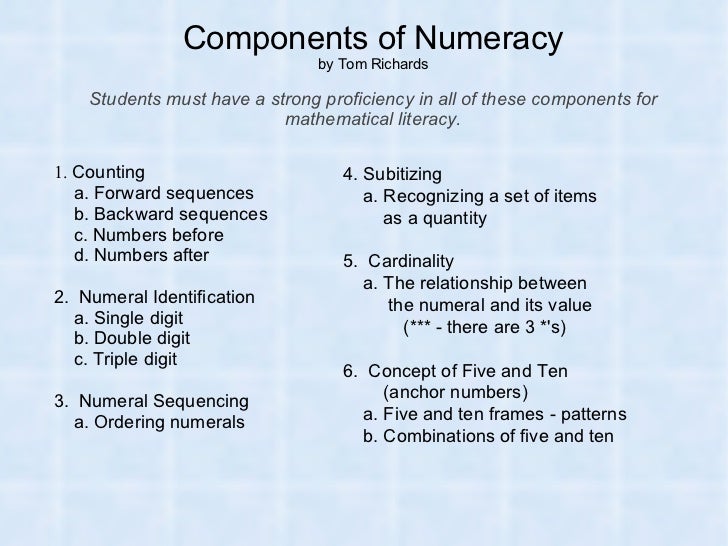 Number sense