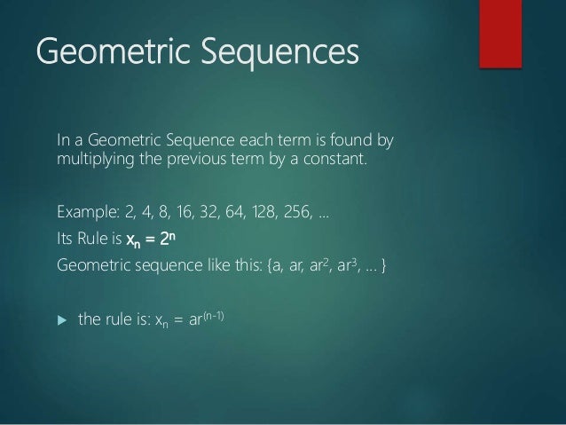 number sequence formula number sequence formula