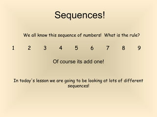 Number Sequences
