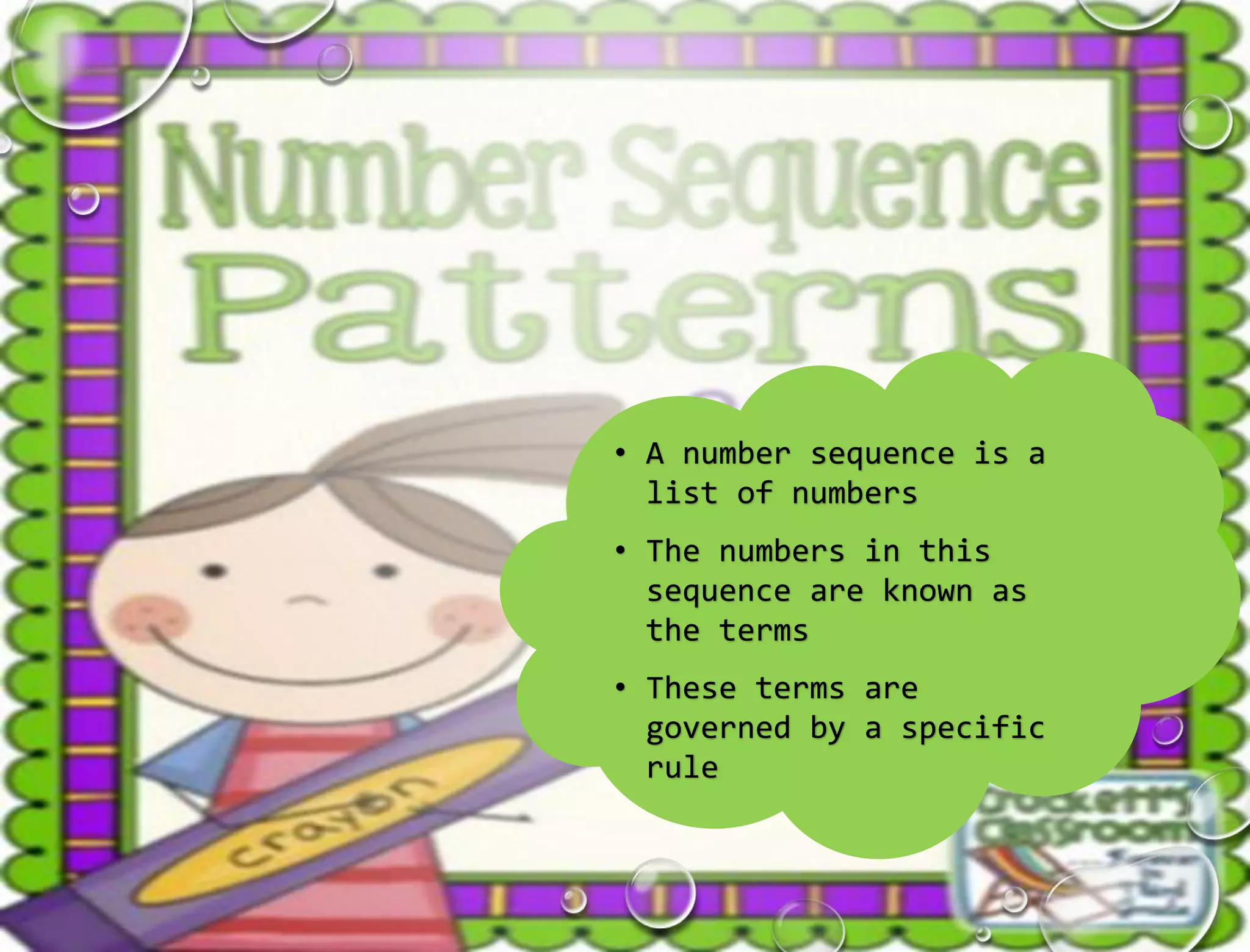 Number sequences | PPT