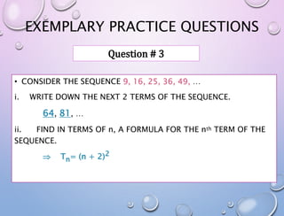 Tn Sequence Math Number sequences | PPTX