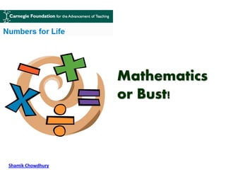 Mathematics
or Bust!

Shamik Chowdhury

 