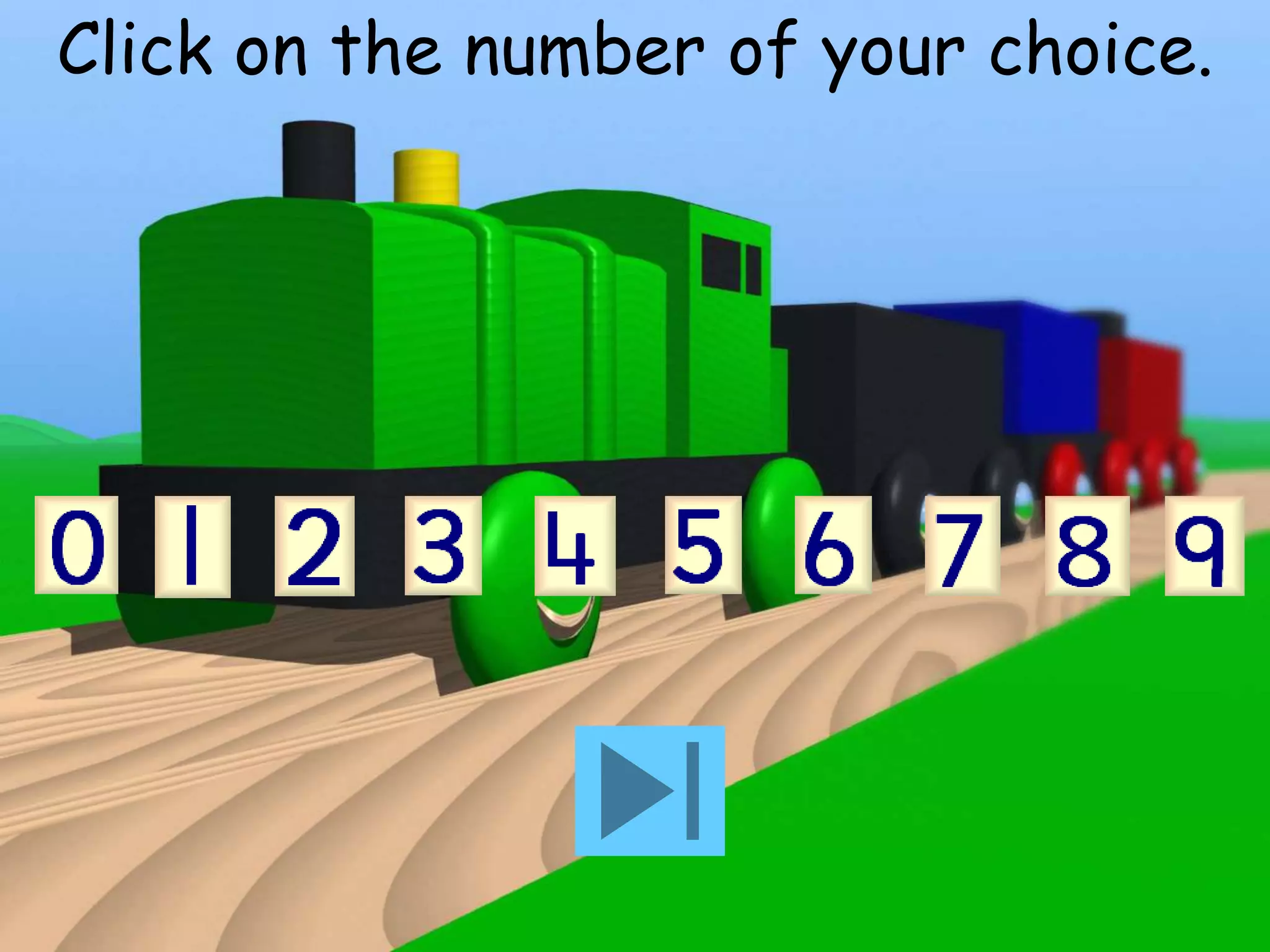 Click on the number of your choice. 
 