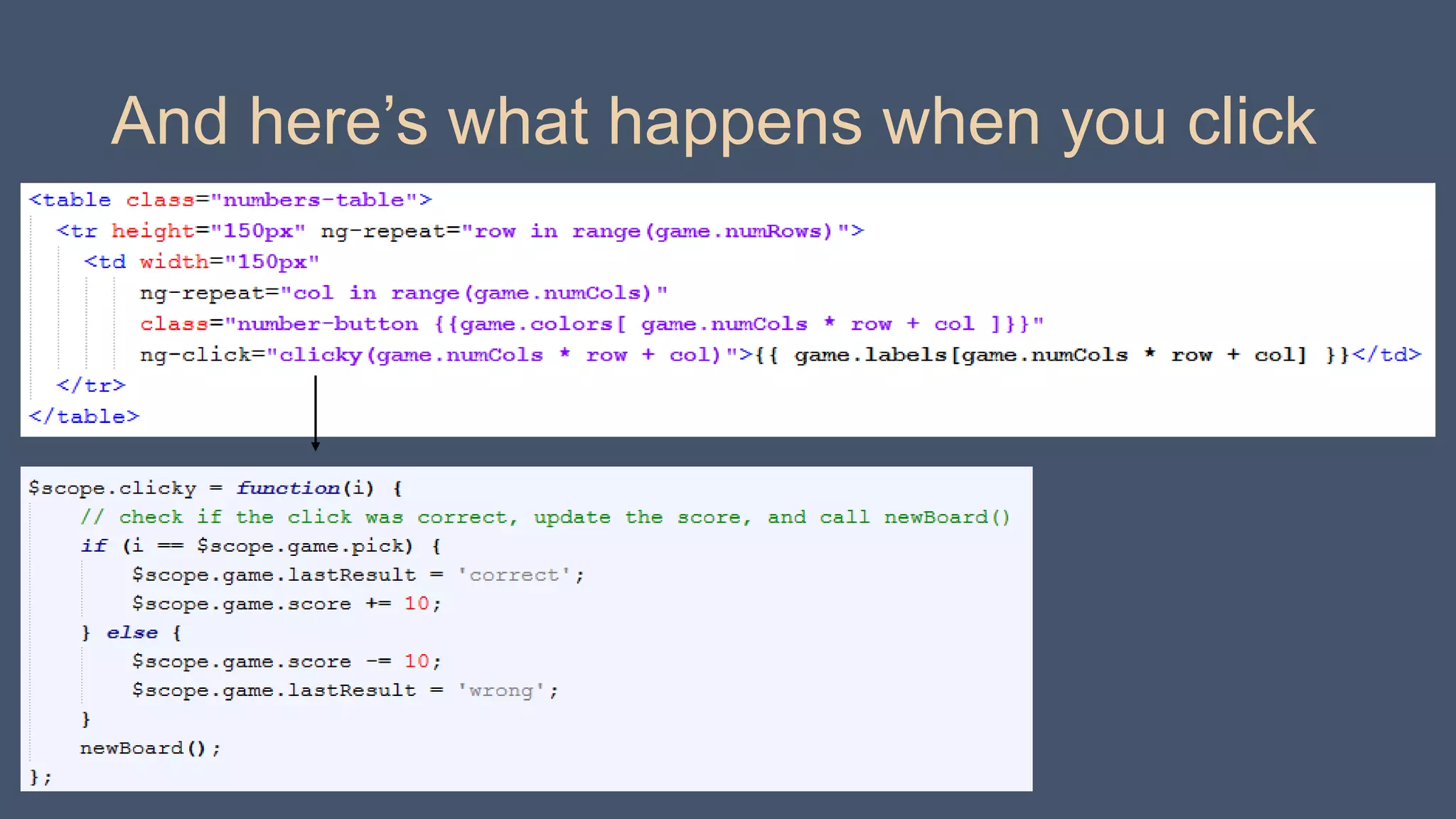 And here’s what happens when you click

 