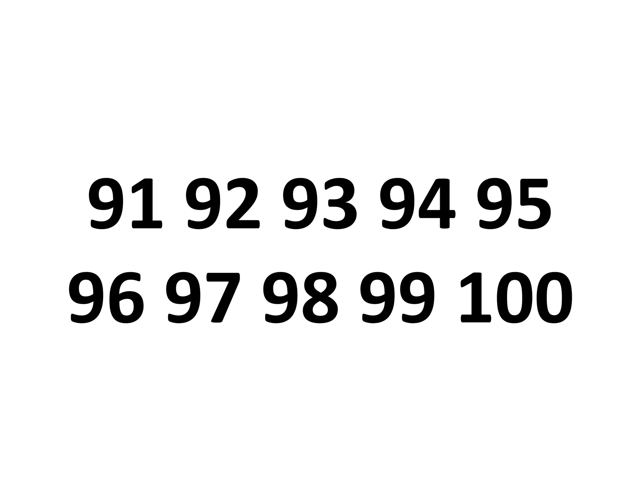 91 92 93 94 95
96 97 98 99 100