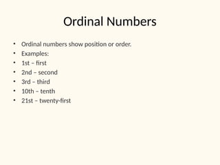 Numbers_in_English_SMA and some examples | PPTX