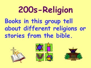 200s-Religion Books in this group tell about different religions or stories from the bible. 
