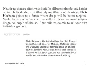 (c) Stephen Senn 2016 22
 