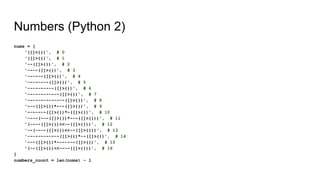 Numbers obfuscation in Python | PPT