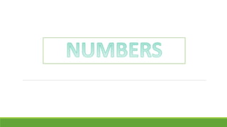 Numbers presentation | PPTX