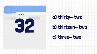 Sample Thirty Two Numeric Numbers Quiz Presentation in Blue and Yellow Animated Style.pptx