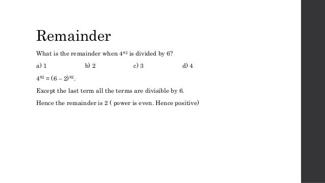 Numbers standard level